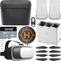 Mini 3 Pro Fly More Kit Plus ..00000496.01 with 2  Mini 3 Series Intelligent Flight Battery Plus, Charging Hub, Shoulder Bag Bundle with 128GB Card+ Deco Gear Drone Landing Pad+ Headset
