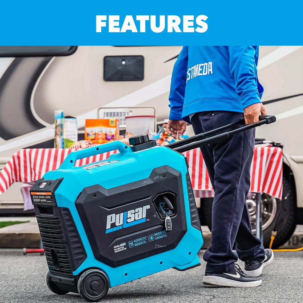 Pulsar 5000-Watt Dual Fuel  Ready Inverter Generator with Remote Start and  Sentry
