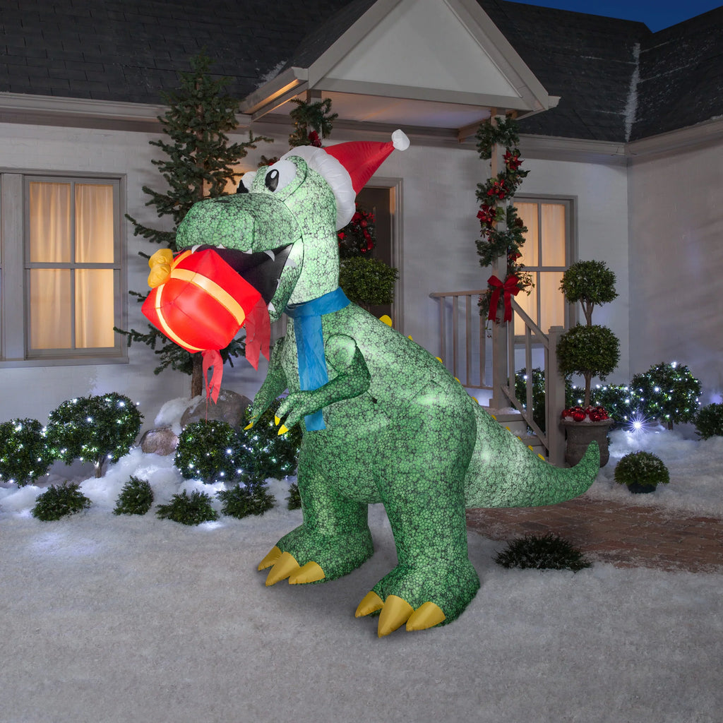 Christmas T-Rex 7 Ft. Airblown Inflatable