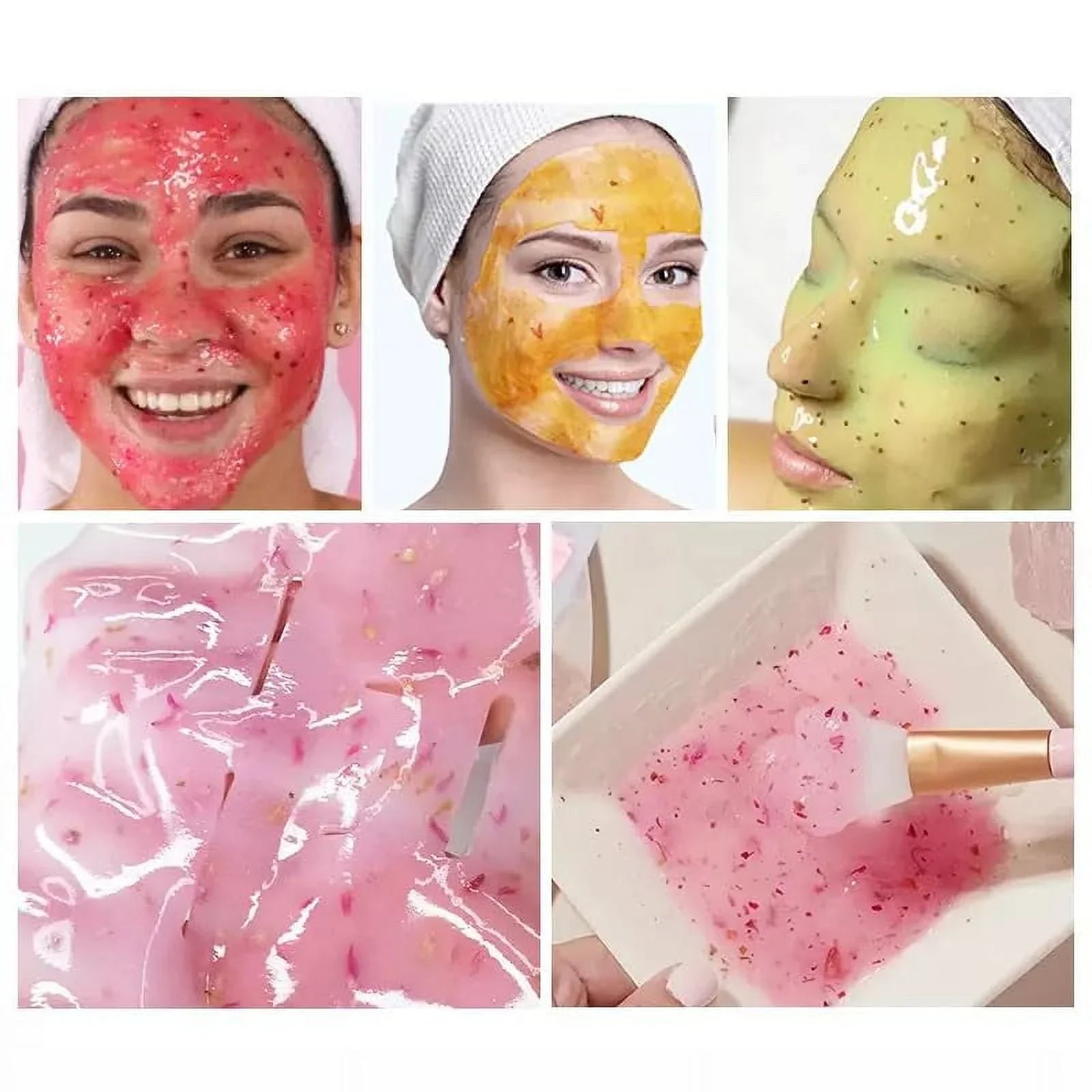 Luminous Skin Lab Hyaluronic Acid Jelly Mask,  Professional Pack Peel off Facial Mask - Anti-Aging, Reducing Dark Spot & Natural Skin Treatment - Suitable for All Skin Types | 30 fl oz
