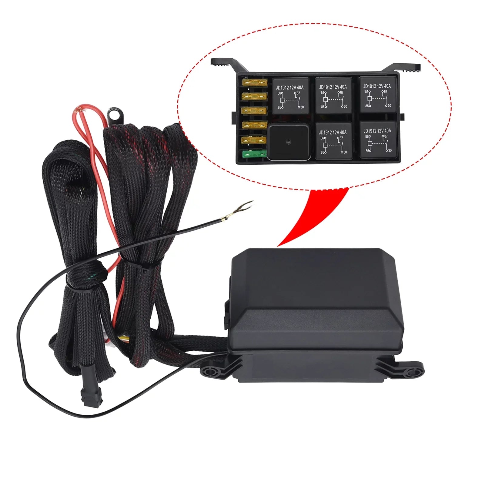 Geloo 6 Gang Switch Panel Toggle Switch Pod Multi-Function Offroad Switch Box Blue  Switch Panel Circuit Control Relay System for Car Truck