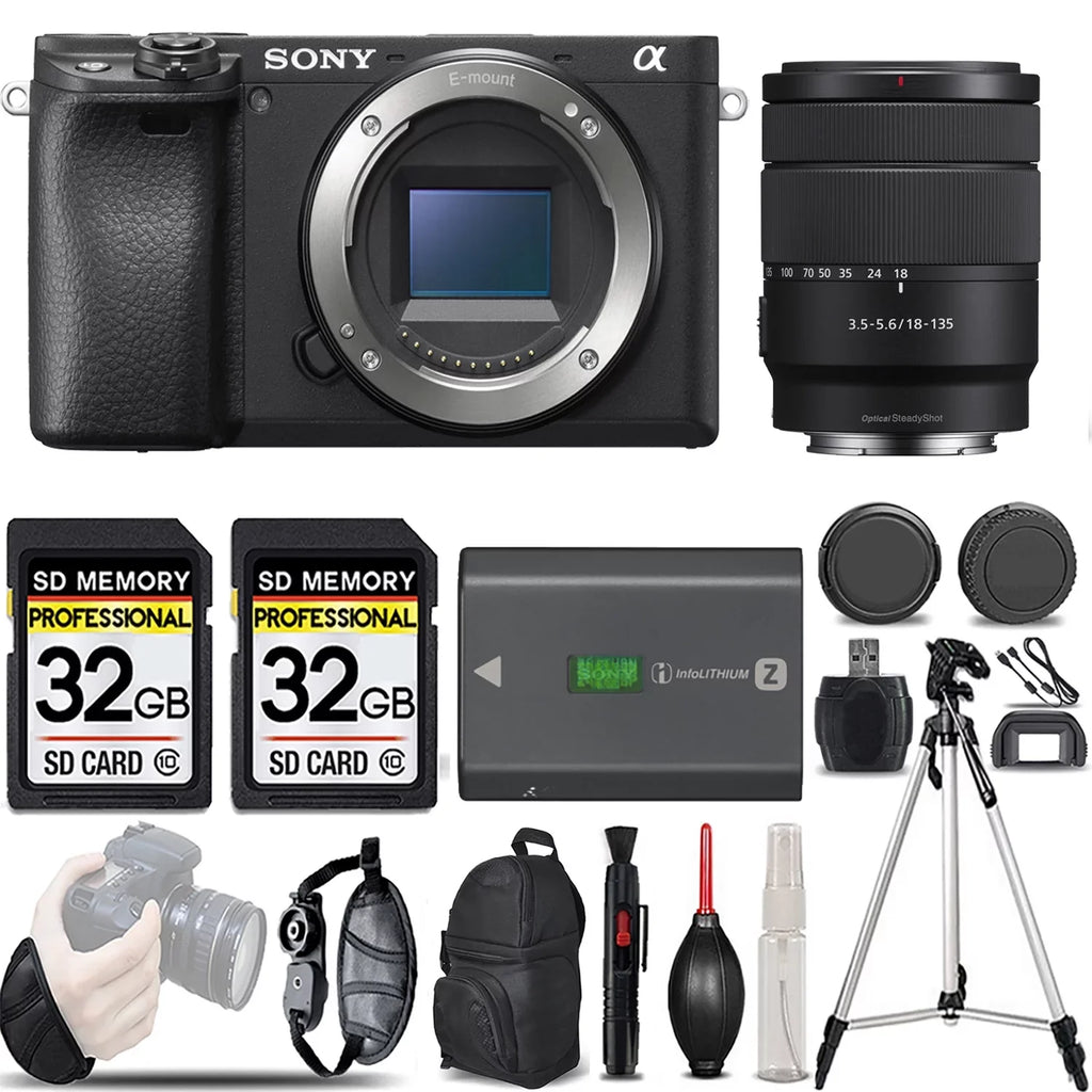 Sony a6400 Mirrorless Camera +18-135mm f/3.5-5.6  Lens -