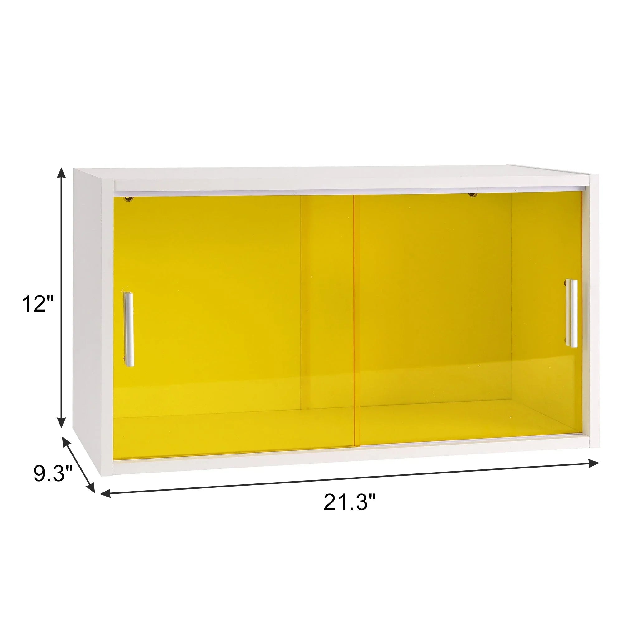 Bathroom Cabinet Wall Mounted, Multipurpose Storage Cabinet with Acrylic Sliding Doors for Bathroom Kitchen Living Room, White