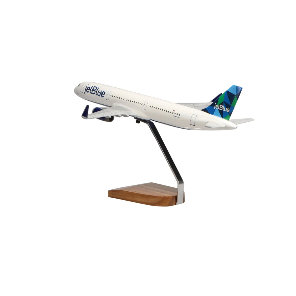 Airbus A321 Jetblue Airways Large Mahogany Model