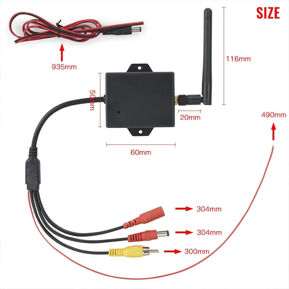 Convert your Wired Rear View Camera to Wireless with this Car Reversing Camera  to Wifi Transmitter Module - 2.4G Wireless - Easy Installation
