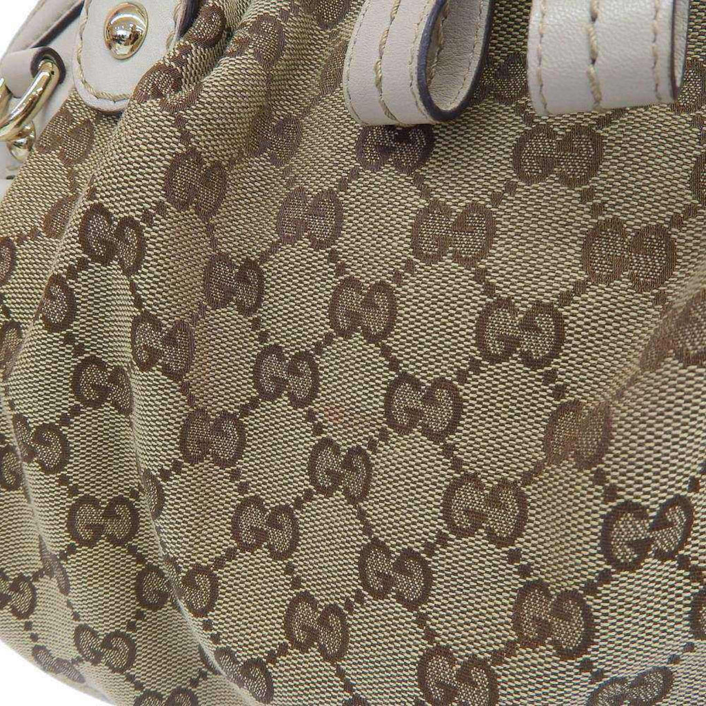 Pre-Owned Gucci  handbag tote bag  canvas leather beige 223974 506631 (Good)