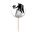 Constellation Virgo Zodiac Sign Toothpick Flags Round Labels Party Decoration