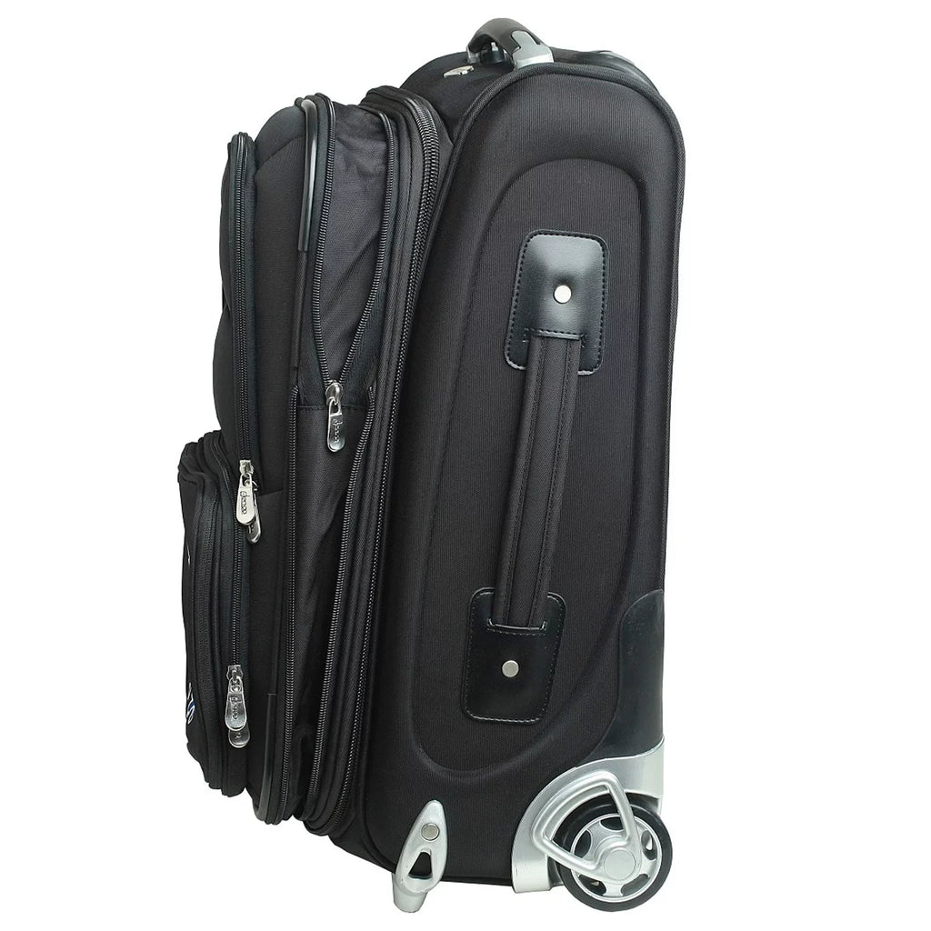 Black Auburn Tigers 21" Softside Rolling Carry-On Suitcase