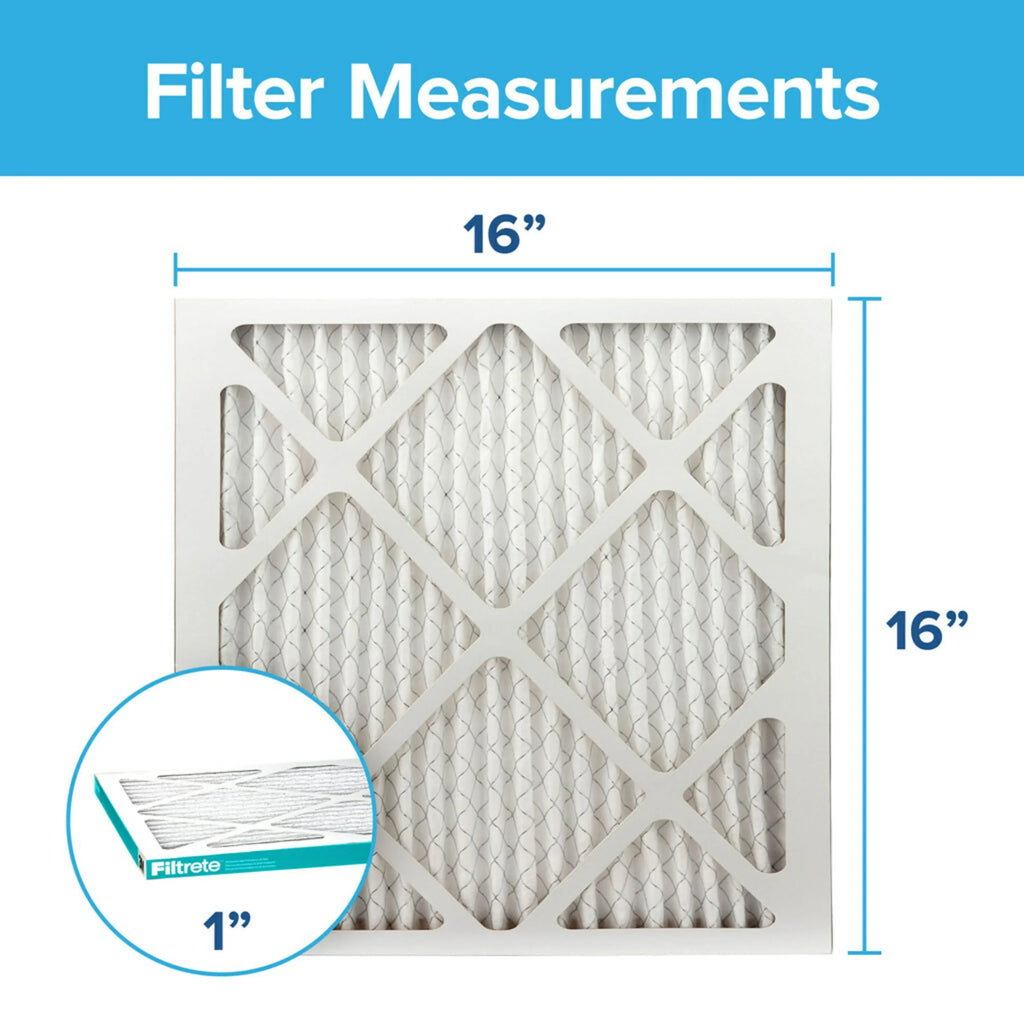 Filtrete by 3M 16x16x1,  11, Allergen Reduction  Furnace Air Filter, 1200 , 4 Filters