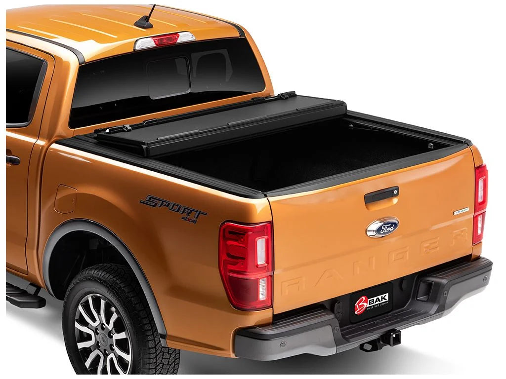 by RealTruck BAKFlip MX4 Hard Folding Truck Bed Tonneau Cover | 448332 | Compatible with 2019 - 2023 Ford Ranger 5' 1" Bed (61")