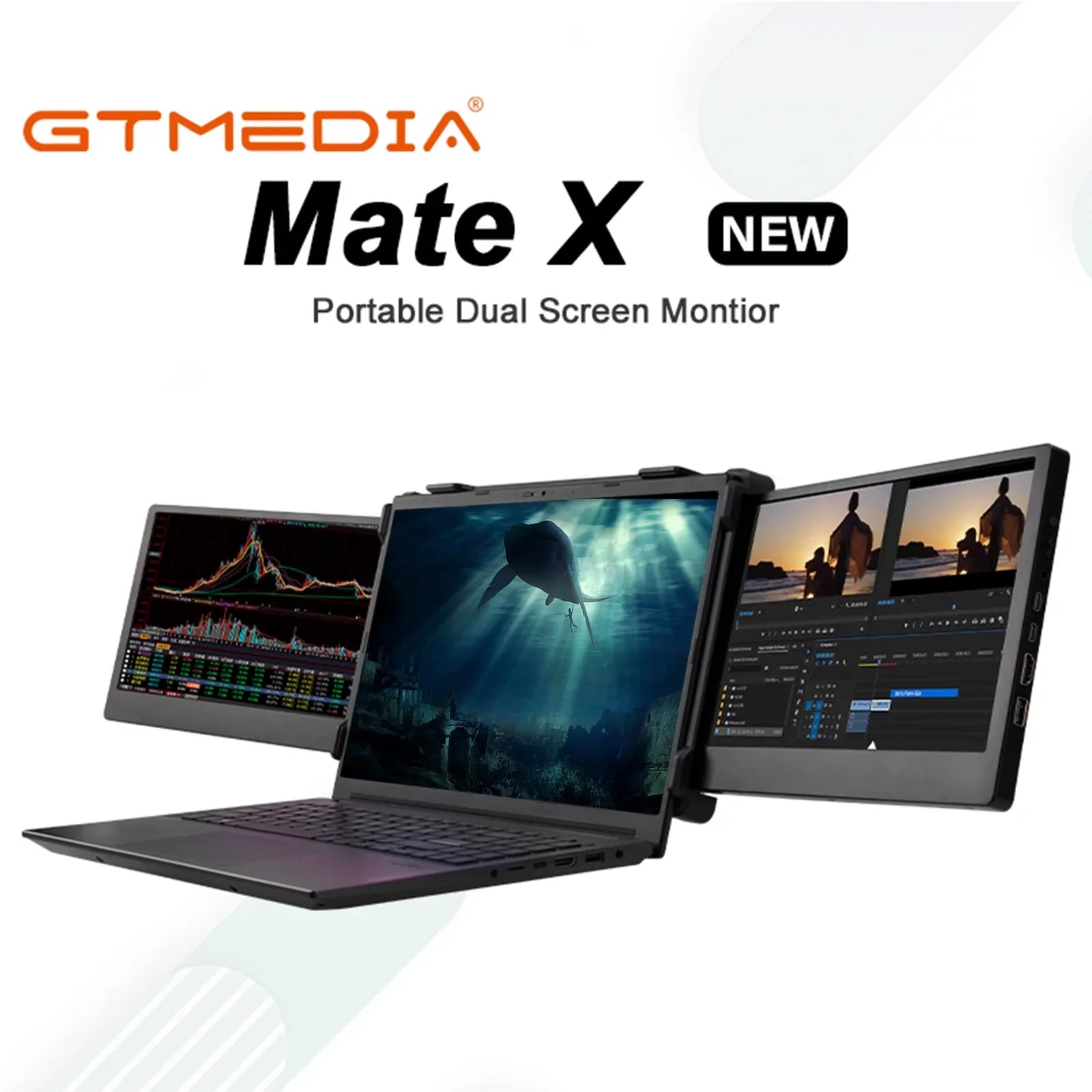Mate X Dual Screen Monitor 11.6-inch Portable Monitor for Laptop, Full   1080P Display