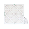 6 Pack of 16x16x1  10 Pleated Air Filters by Glasfloss. Actual Size: 15-1/2 x 15-1/2 x 7/8