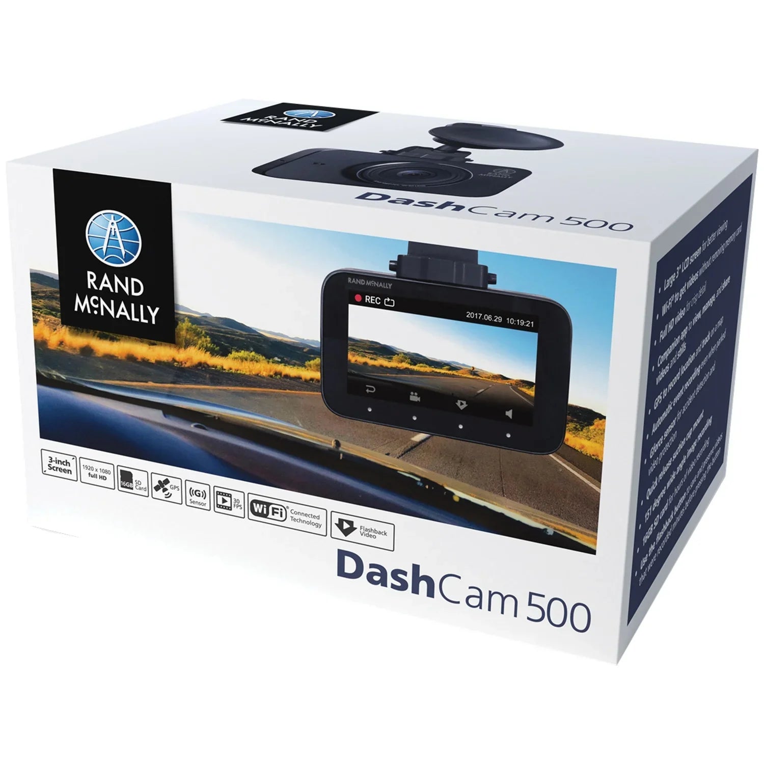 Rand McNally DASH500 DashCam 500 Dashboard Camera