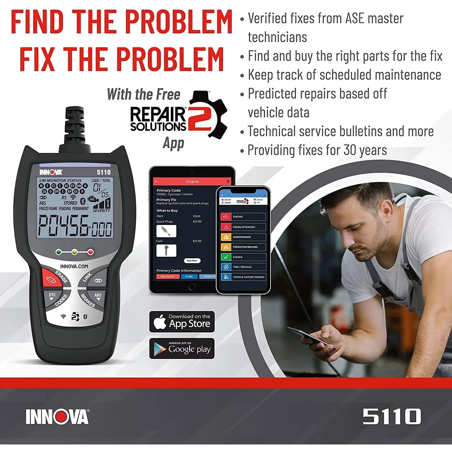 5110 CarScan Bluetooth WiFi Code Reader Automotive Diagnostic Scan Tool