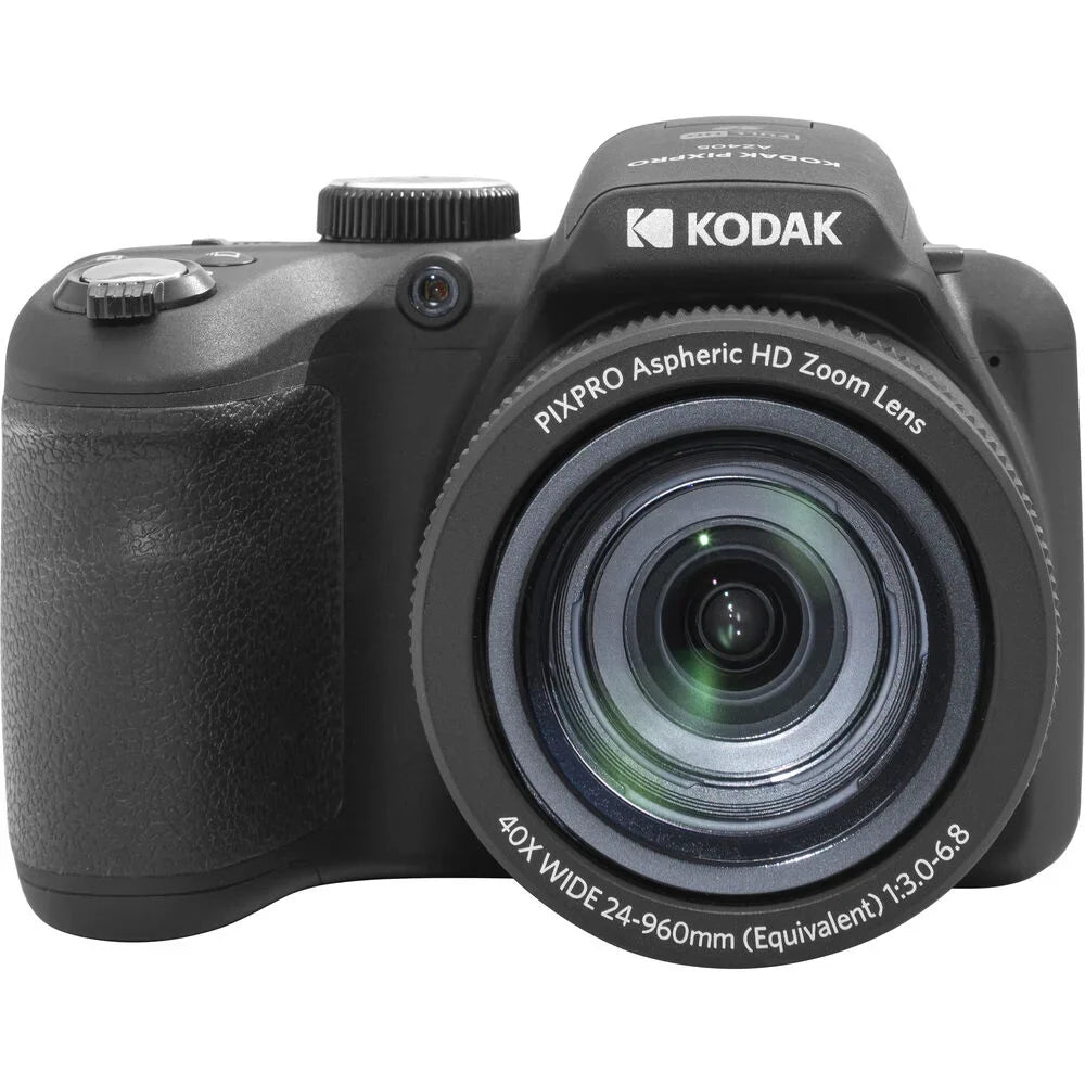 Kodak  AZ405 Digital Camera (Black) + Extra Battery +Tripod + Case -64GB Kit