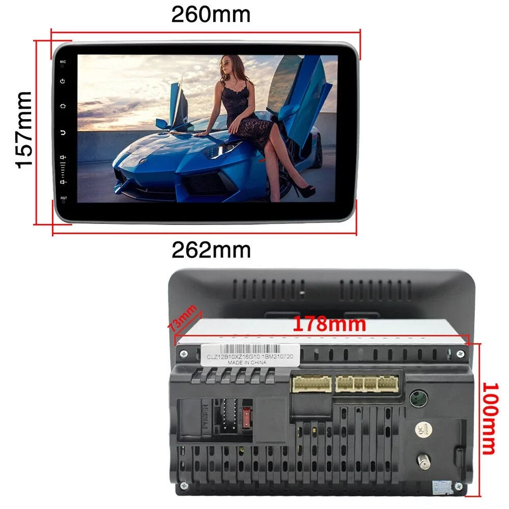 kydely  10 Inch On-Board Android 9.1  Wifi Dual Din Touch Screen Player Navigation