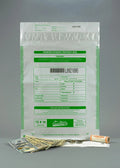 Cashier Depot Tamper Evident Deposit Bags, 12" x 16" White, Serialized Numbering, Barcode, Press & Seal Void Closure Tape (100 Bags)