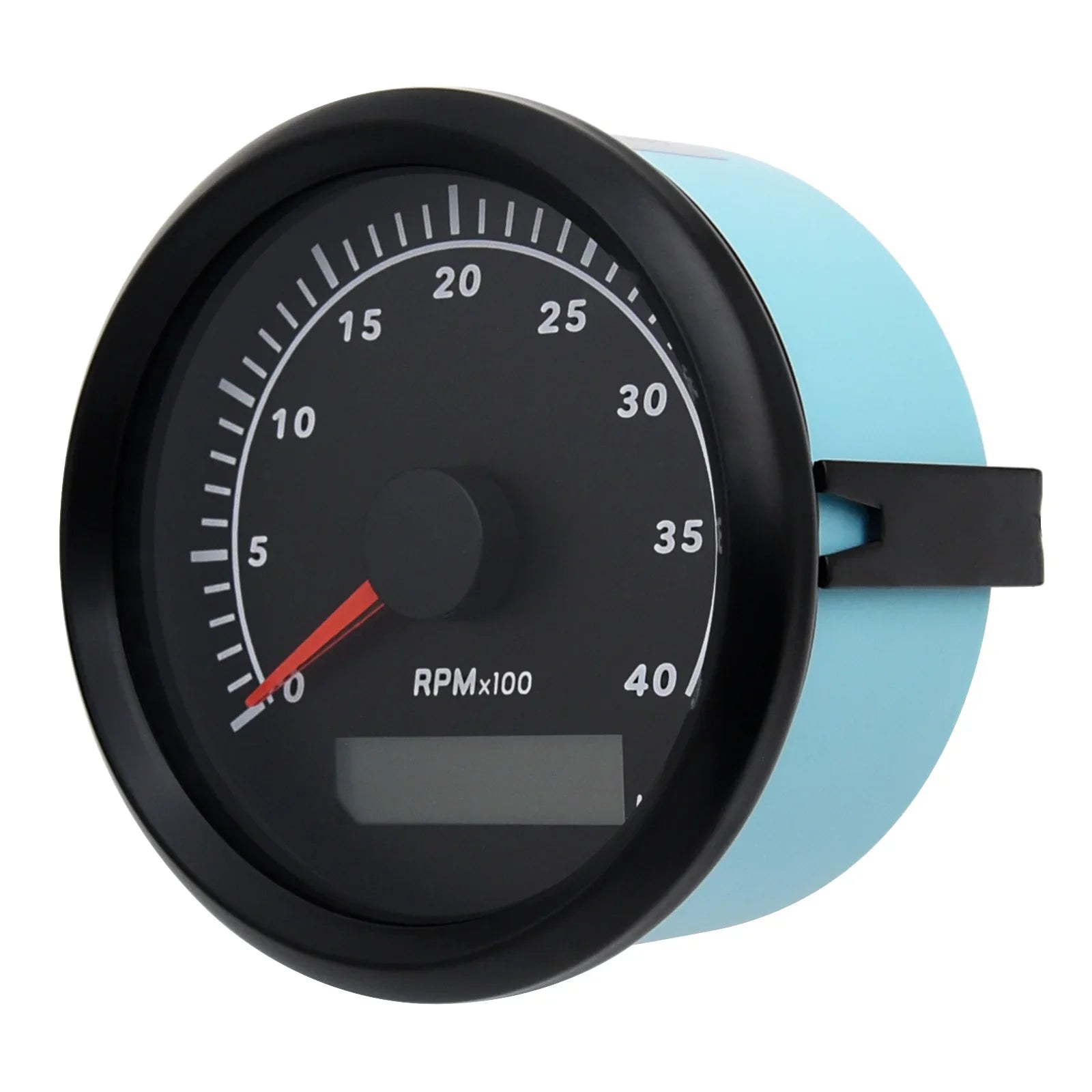 Geloo Marine Tachometer Hour Meter Waterproof Tachometer Gauge 0-4000RPM 85mm for Car Boat Truck