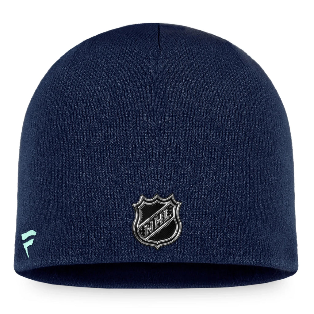 Men's Fanatics Branded Deep Sea Blue Seattle Kraken 2022 Training Camp Authentic Pro Beanie -