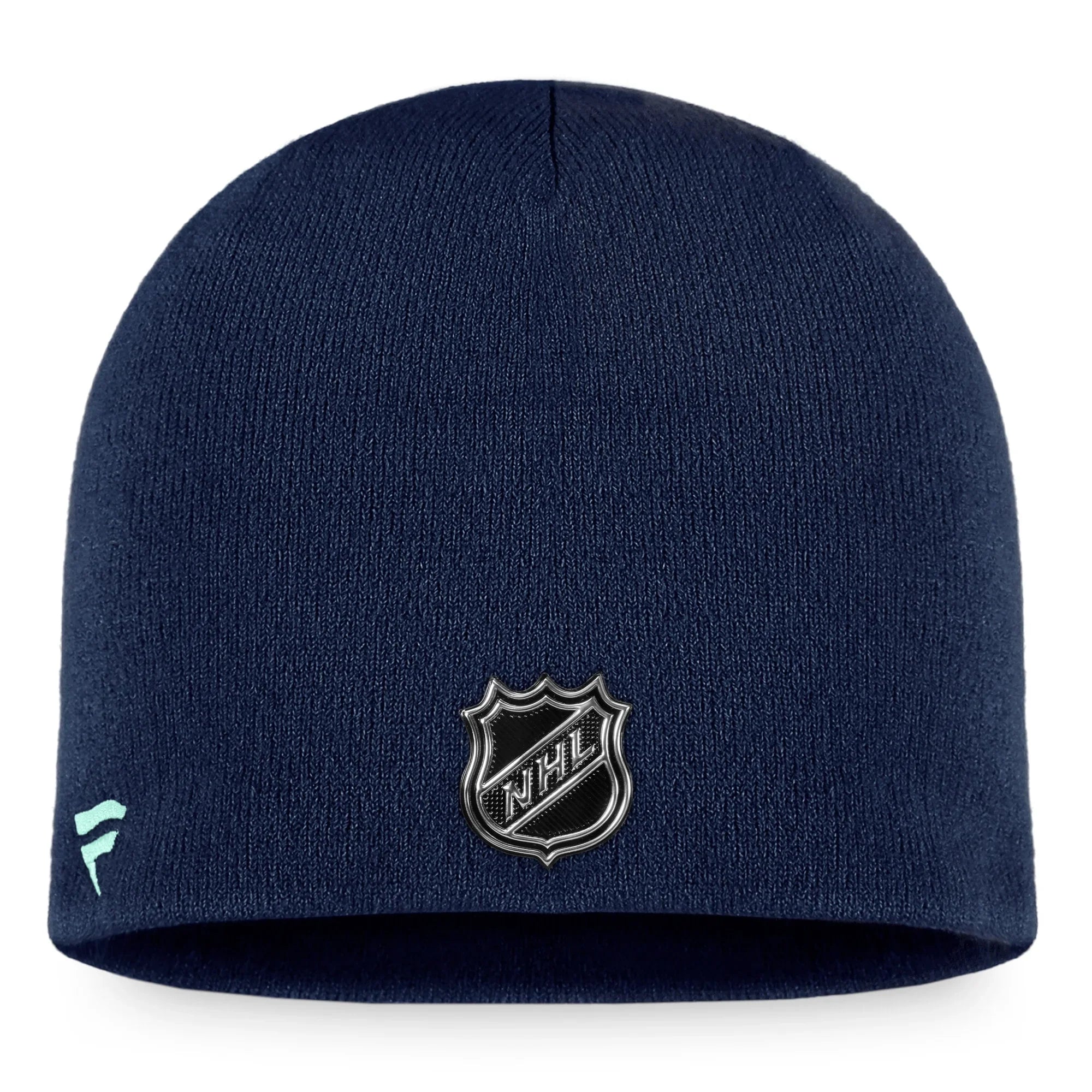 Men's Fanatics Branded Deep Sea Blue Seattle Kraken 2022 Training Camp Authentic Pro Beanie -