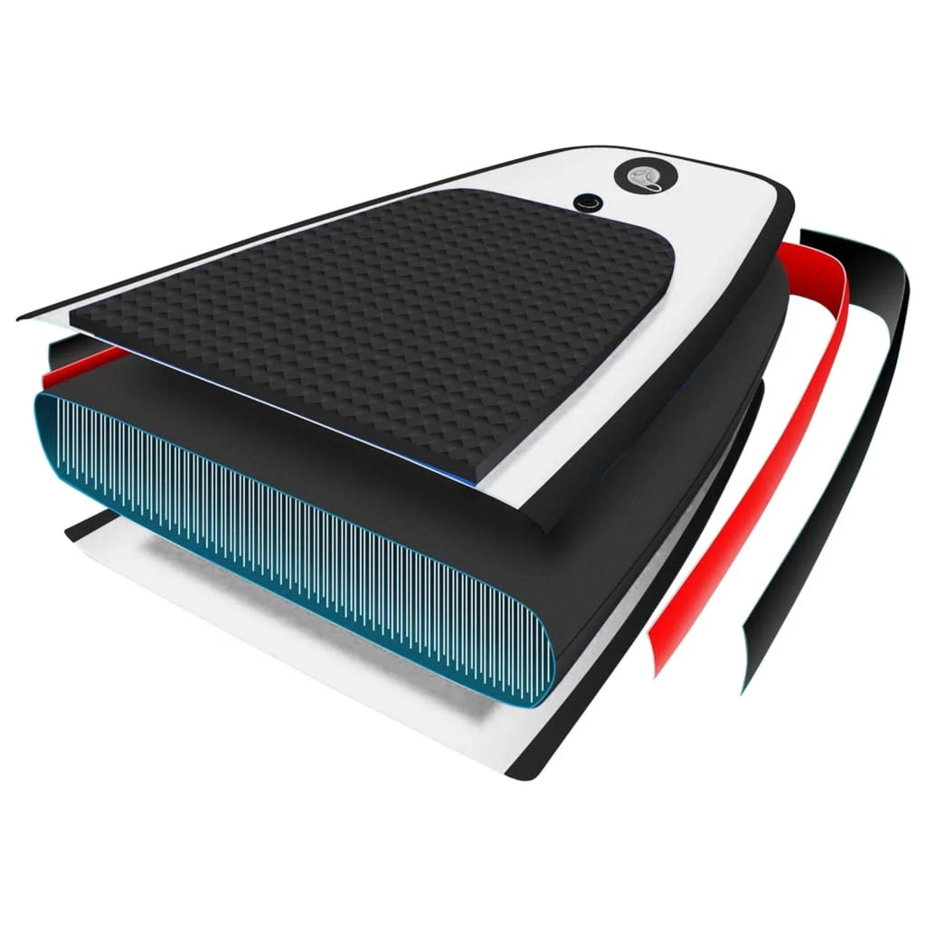 Inflatable Paddleboard Set Black and White