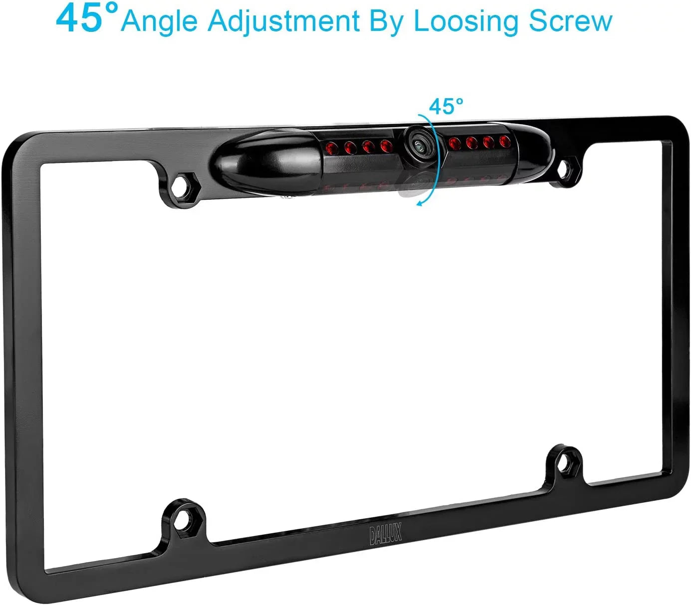Backup Camera Rearview License Plate Frame for  KWV230BT -V230BT Black