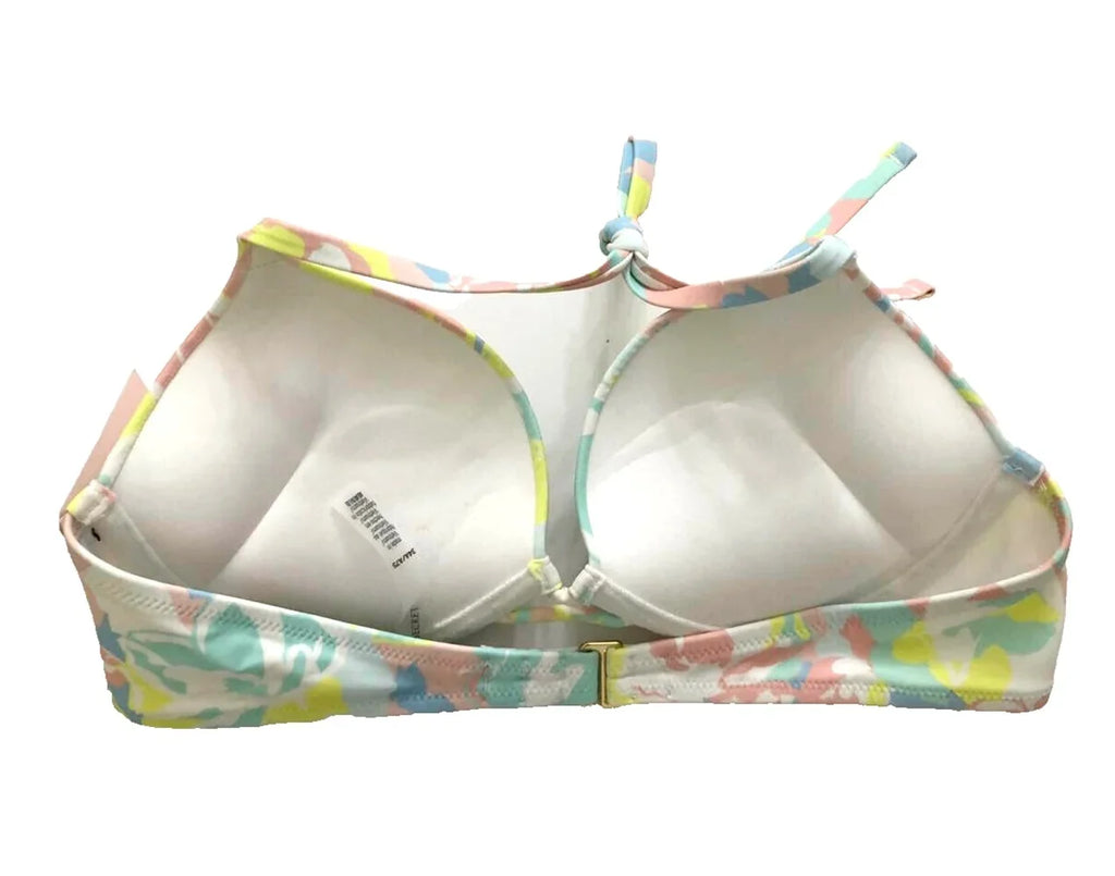 Victoria's Secret Bombshell Add-2-Cups Push-Up Swim Bikini Top Colorful Cup Size 32B
