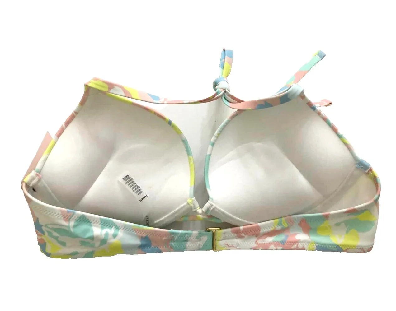 Victoria's Secret Bombshell Add-2-Cups Push-Up Swim Bikini Top Colorful Cup Size 32B