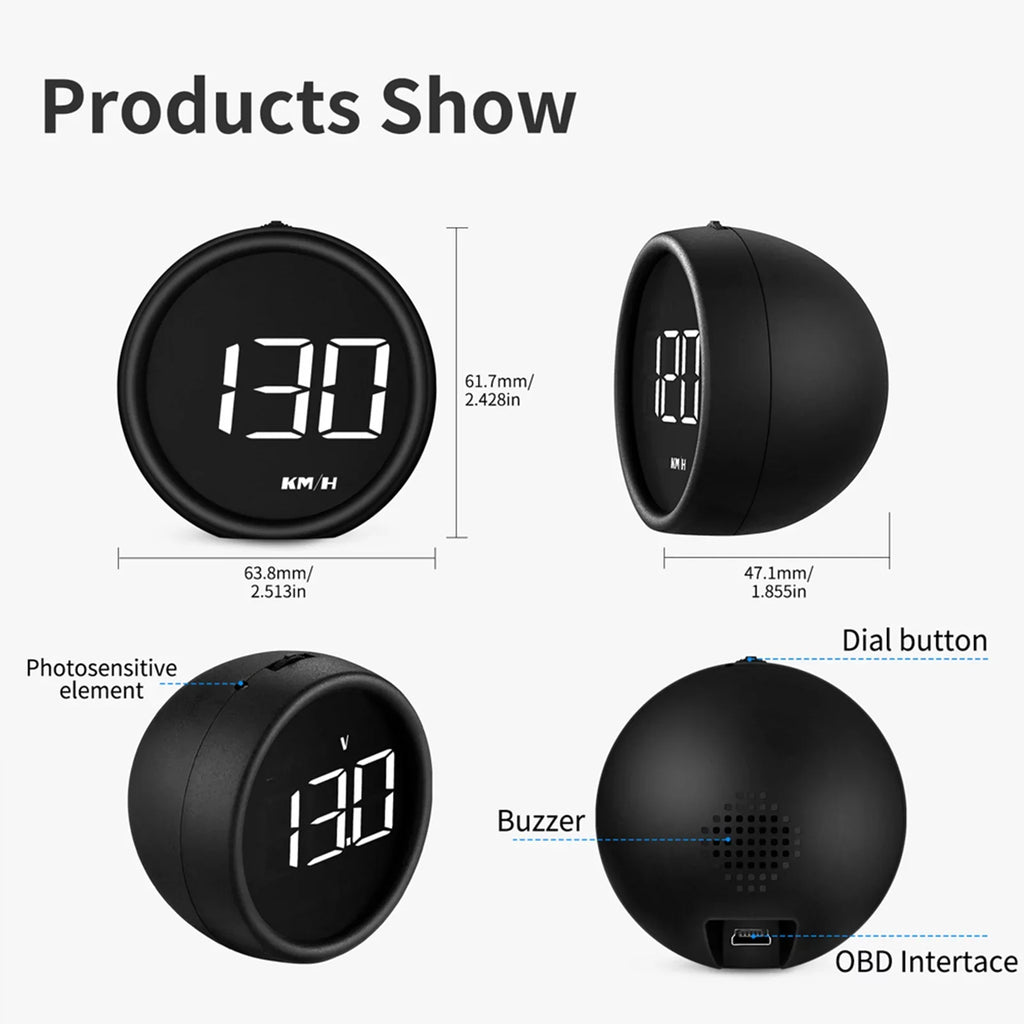 Moobody  Speedometer Head-Up Display  for Car Diagnostic Detector Safe Driving