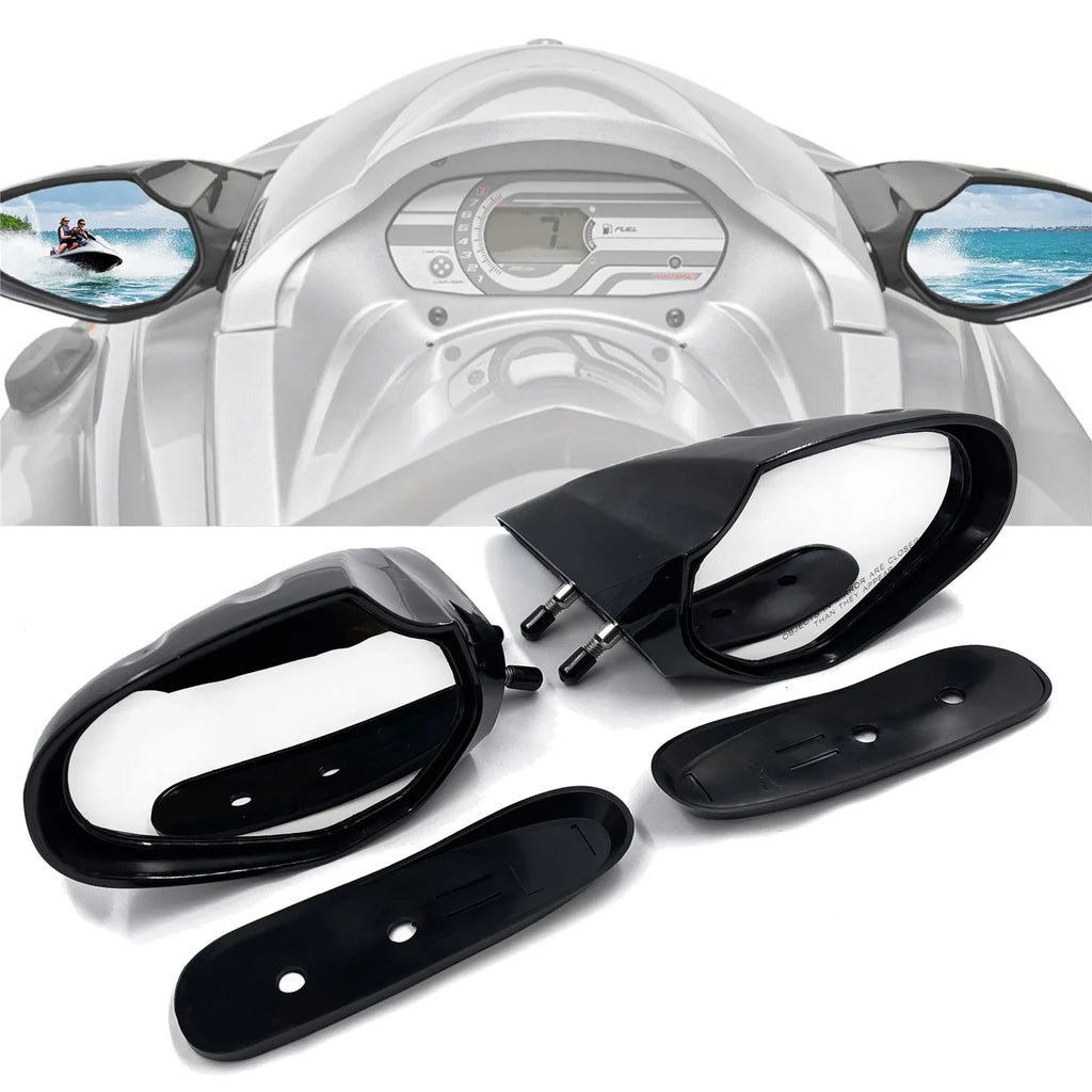 Pair Mirror Left / Right Cruiser Deluxe Sport For Yamaha WaveRunner 2010-2014