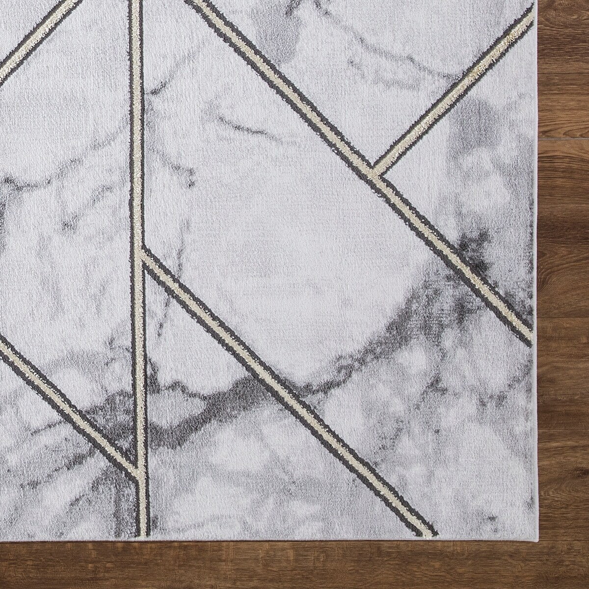 Concord Global Trading Concord Global Brighton Collection Bellucci Area Rug Silver/Ivory /Gray 7'10''x10'6" 8' x 10' Living Room