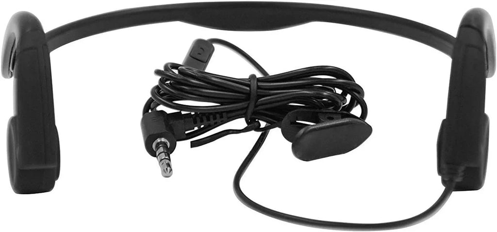 Bone Conduction Wired Headphones with Noise Cancelling 3.5mm Connector Sweat Resistant Headphones