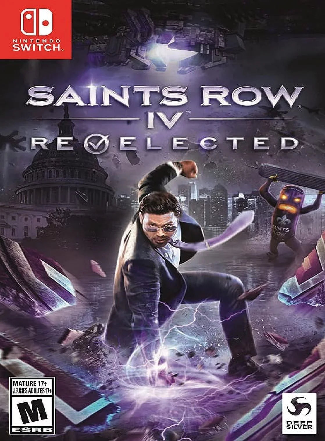 Restored Saints Row : Re-Elected (Nintendo Switch, 2020) Shooter Game (Refurbished)
