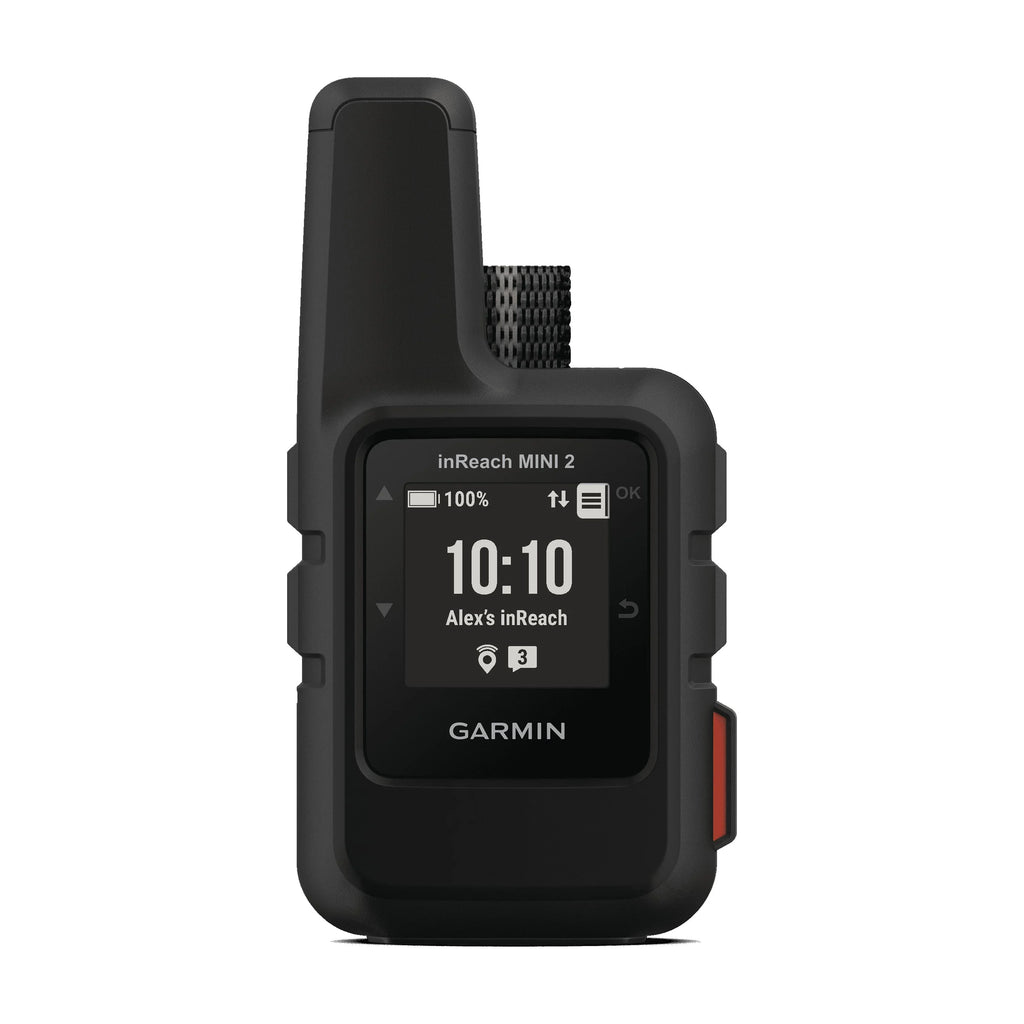 Garmin inReach Mini 2 Satellite Communicator (Black) with Power Adapters