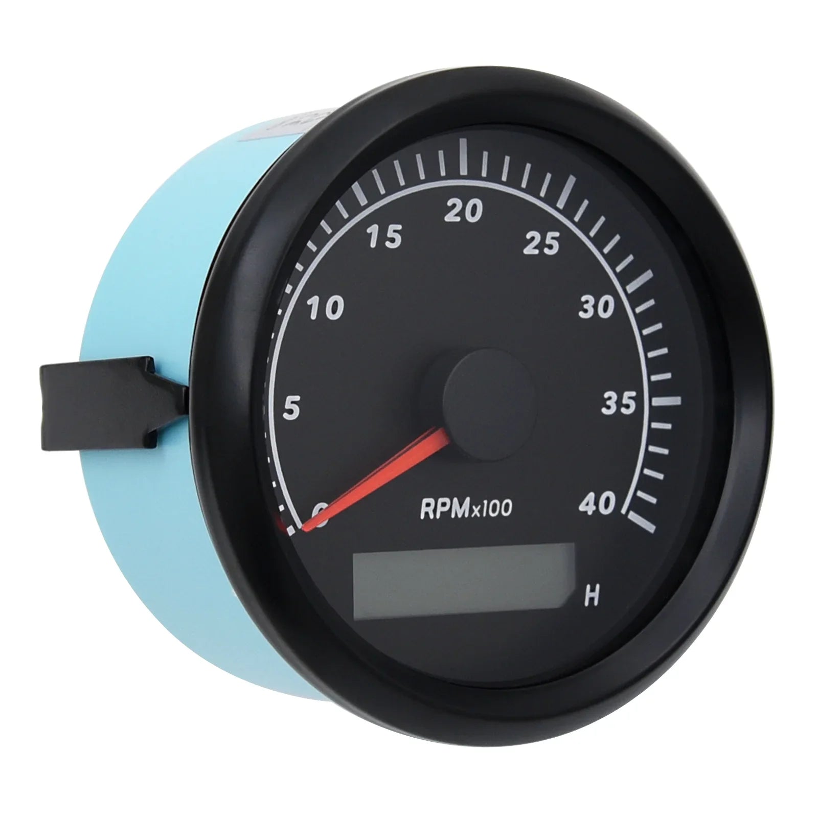 Geloo Marine Tachometer Hour Meter Waterproof Tachometer Gauge 0-4000RPM 85mm for Car Boat Truck