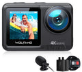 4K/60FPS/24MP Action Camera, Upgraded 3.0  Anti-shake Stabilization 40M Waterproof Camera, 170° Adjustable Wide Angle Multiple Functions