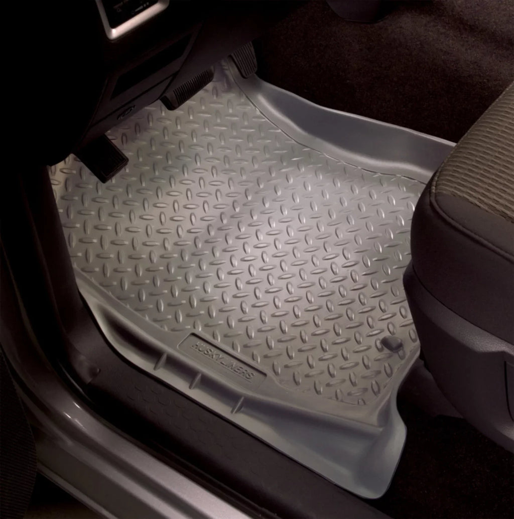 Husky by RealTruck Classic Style Series Cargo Liner Black Compatible with 11-17 Jeep Wrangler 4 Door, 18 Jeep Wrangler  4 Door Compatible with select: 2011,2015-2018 Jeep Wrangler Unlimited