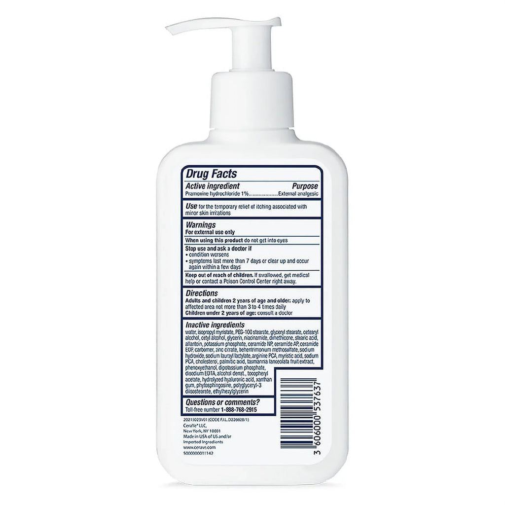 CeraVe Itch Relief Moisturizing Lotion with Pramoxine Hydrochloride | 8 Ounce