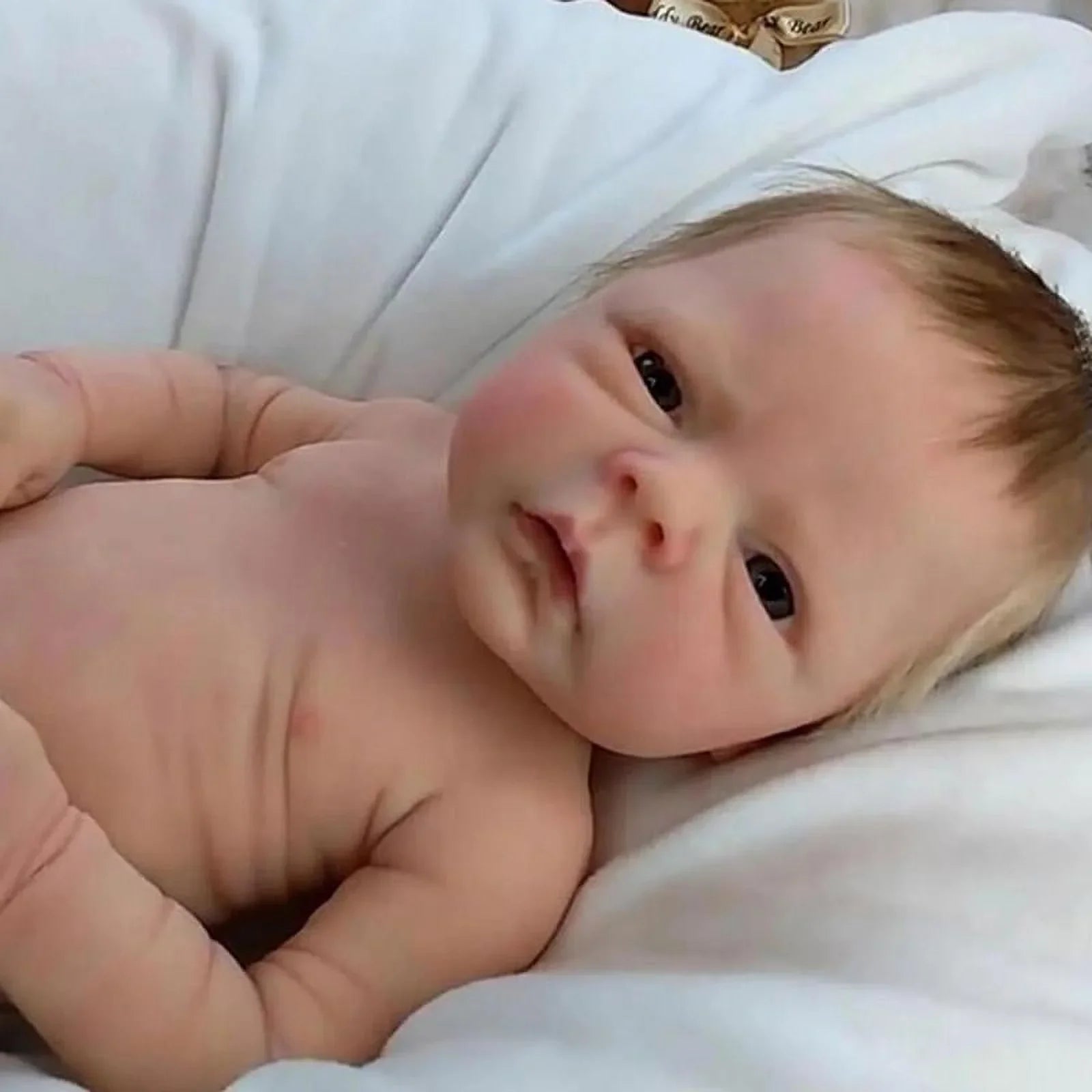 Full Body Silicone Waterproof Reborn Doll Silicone Handmade Doll with Visible Veins Lifelike Baby Doll Christmas Gifts for Kids Girls Boys A1