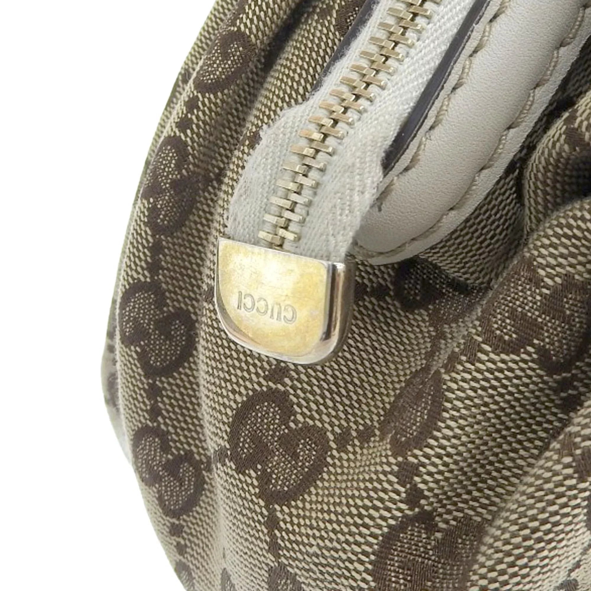 Pre-Owned Gucci  handbag tote bag  canvas leather beige 223974 506631 (Good)