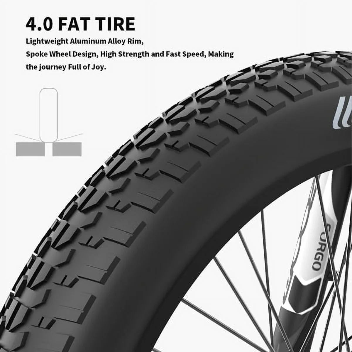 Hot Fat Tire Adults Electric Bicycle 26 In. Electric Mountain Bike