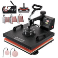 Heat Press Machine 15"x15" 8 in 1 Combo Digital Multifunctional Sublimation Heat Transfer Machine Dual  Display 360 Degree Rotation Swing Away