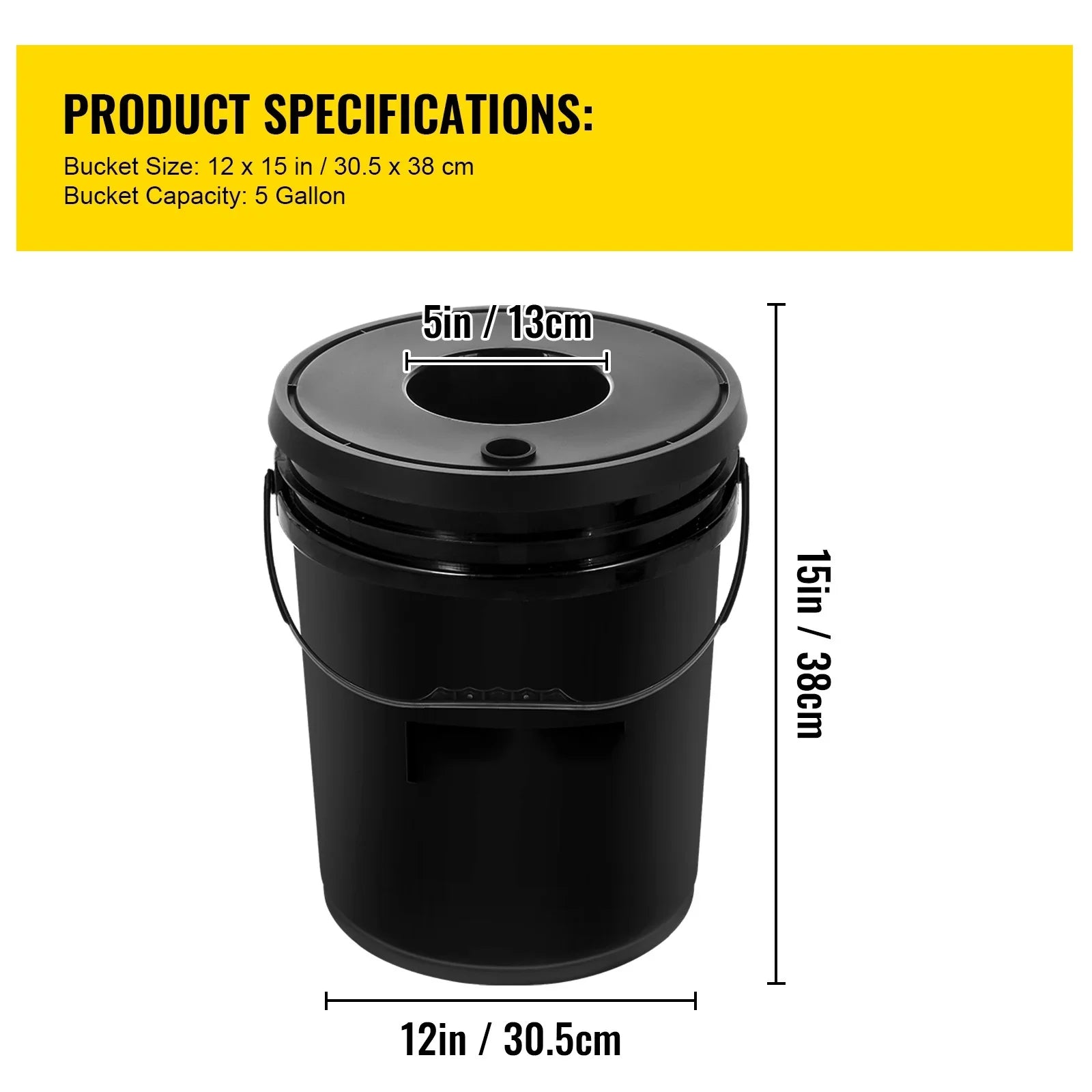 5 Gallon 4 Buckets  Hydroponic System Deep Water Culture Growing Bucket, Hydroponics Grow Kit with Pump