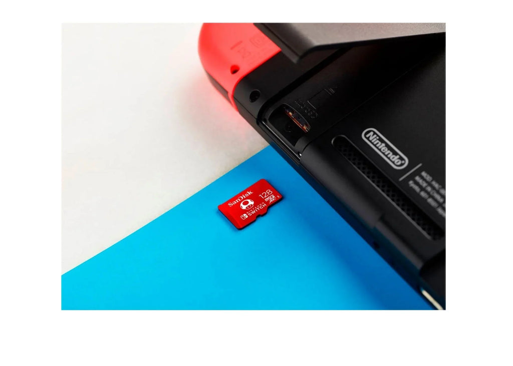 Nintendo Switch –  Model with White Joy-Cons and 128GB Micro -Card