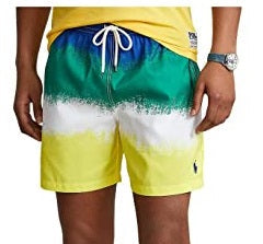 Ralph Lauren Men's Traveler Classic Swim Trunk Yellow Size -Large