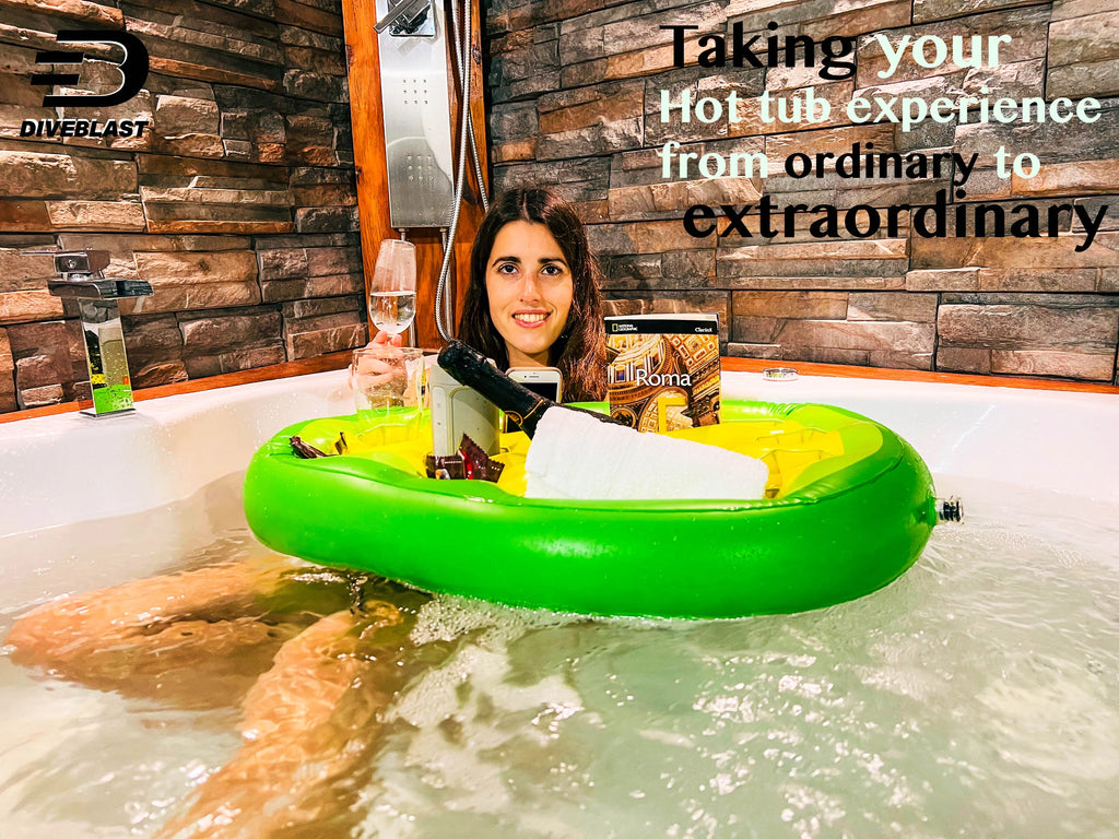 Diveblast: Avocado Drink Holder for Pools & Hot Tubs - Fun Pool Toy for Adults