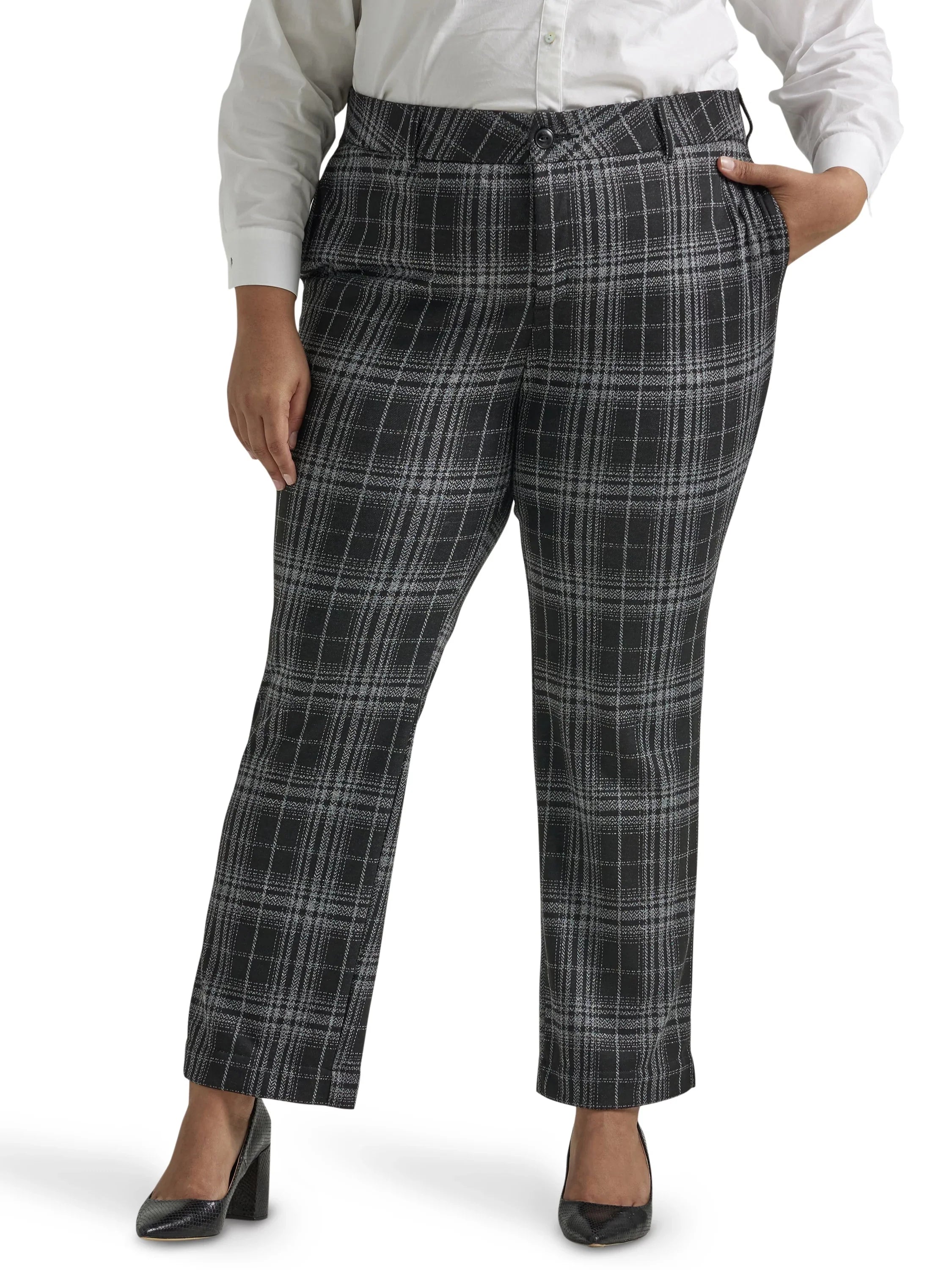 Lee® Women's Plus Regular Fit Straight Knit Pant