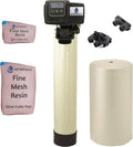 Pro 2 Combination water softener iron filter Fleck 5600SXT digital metered valve for whole house 40,000 Grains, Almond