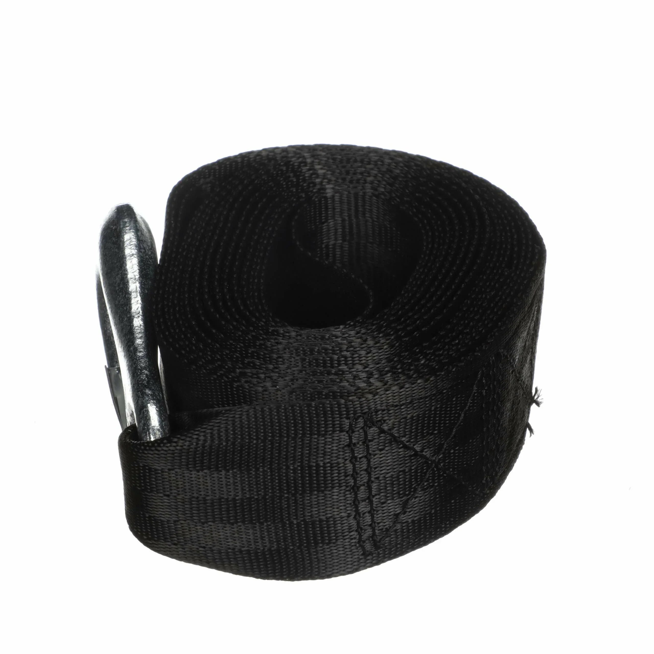 Attwood 11147-7 Trailer Winch Strap, Sewn-Loop End, 20 Feet Long, Rated for Winches Up to 2,000 Pounds, Forged Steel Snap Hook