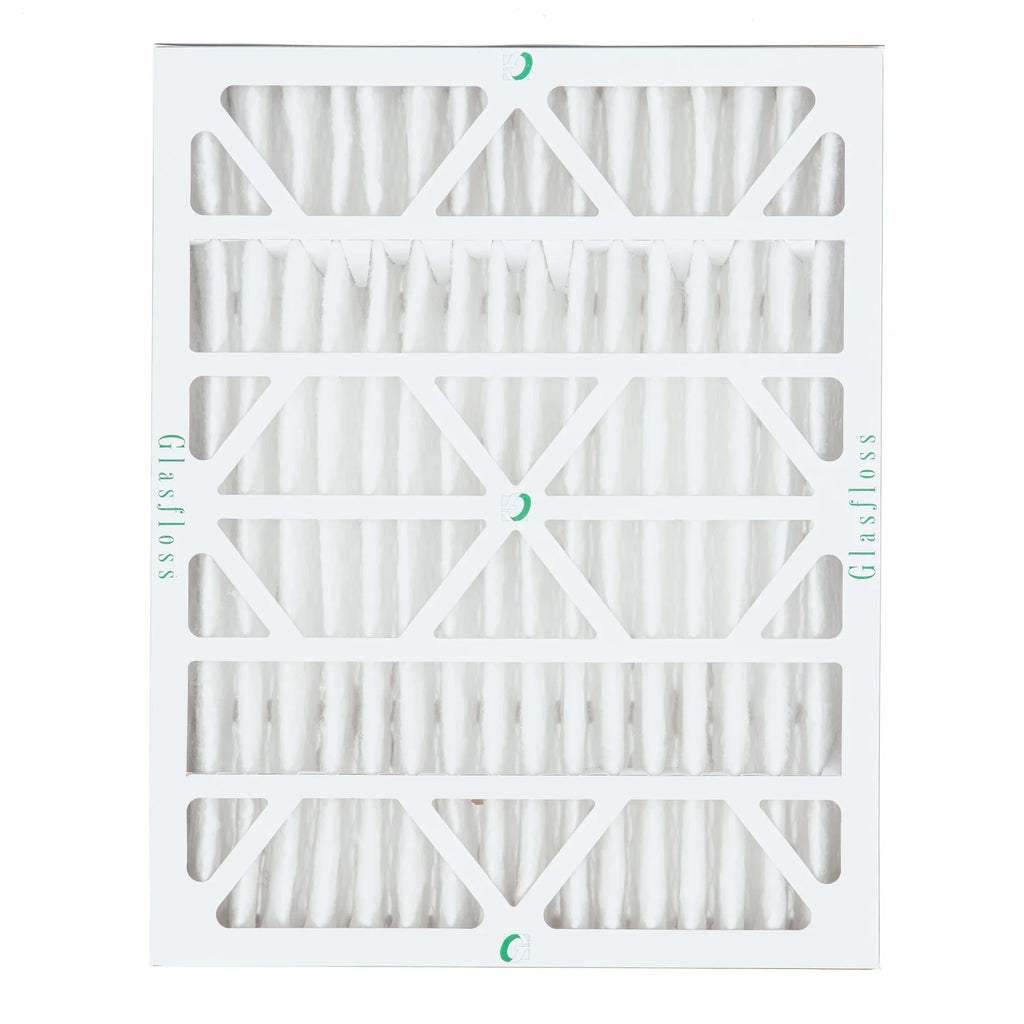 6 Pack of 20x25x4  13 Pleated 4" Inch Air Filters by Glasfloss. Actual Size: 19-1/2 x 24-1/2 x 3-3/4